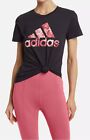 Adidas Women s Graphic Rose Logo Fitted Tee