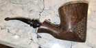 Vintage Smooth Grain Hand Made Large 7  Freehand Smooth Briar Estate Pipe