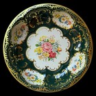 Vintage Daher England Floral 1970s Decorative Metal Tin Round Serving Bowl Tray