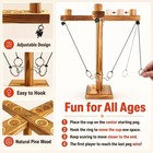 Wooden Ring Toss Game Hook   Ring Tabletop Indoor Outdoor Party Family Game Gift