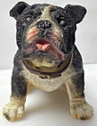 Vintage Boston Terrier Dog Head Nodder Bobblehead Figurine Resin Hand Painted