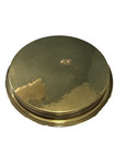 Vintage Brass Round Tray With Ornate Embossed Detailing Decorative Metalware