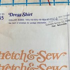 Mens Uncut 1970s Knit Dress Shirt Pattern 14 4 - 18 Neck