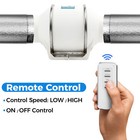 4 Inch Duct Fan - 280 Cfm Inline Ventilation Exhaust Fan With Remote Control
