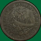 1841 1837 Webster Credit Currency Van Buren Hard Times Token Very Fine Vf  37919