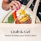 Crudit  s 4-pack Portable Snack Tray   Food Containers With Square  4 Pack