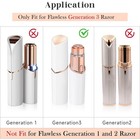 Replacement Heads Gen 3 For Finishing Touch Flawless Facial Hair Remover   Ge   