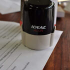 Custom Logo Double Round Border Stamp - 3 Lines Of Text - Self-inking Stamper