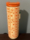 Disney Parks Starbucks Pumpkin Spice Fall Tumbler   Charm Stainless Steel Nwt