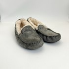 Ugg Dakota Slippers Womens Size 7 Gray Suede Shearling Lounge Cozy Warm 5612