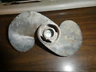 Vintage Aluminum Boat Motor Propeller 2 Blade 9  Overall Diameter Outboard