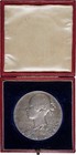 1897 Great Britain Queen Victoria Diamond Jubilee Silver Medal With Original Box