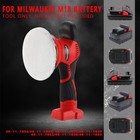 Buffer Polisher Compatible With Milwaukee M18 Battery  Cordless 6 Inch Orbita   