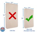 American Baby Company 2 Pack 100  Natural Cotton Fitted Mini Crib Sheets 38  