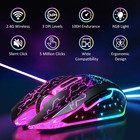 Wireless Gaming Mouse  Rechargeable Computer Mouse Mice