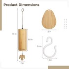 Wood Wind Chime  Outdoor Chord Wind Chime  Deep Resonant Sound  Outdoor Indoor 