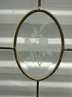 Antique American Full Bevel Glass Window Door Panel Architectural Salvage