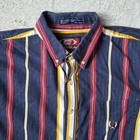 Vtg Coliseum Classics Short Sleeve Button Down Shirt Men s Xxl Multi Color Retro
