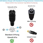 For Razor Mx350 Dirt Bike Charger  24v Electric Scooter Cord E300  E100    