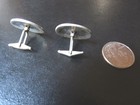 Vintage Native American Hopi Over-lay 925 Sterling Silver Cufflinks 13 1 Grams