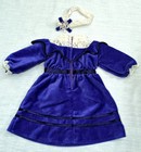 Vintage American Girl Samantha   s Velvet Blue Dress  spring Sale free Shipping 