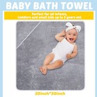 6 Pack 30 X 30 In Hooded Baby Bath Towels  Multicolor