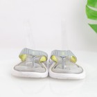 Nike Womens Comfort Footbed Sandal Size 8 Gray Yellow Thong Slide Flip Flop Shoe