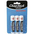 Chapstick Classic Medicated Lip Balm Tube  Soothing   Hydrating  0 15 Oz  3 Pack