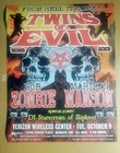 Rob Zombie Marilyn Manson Tour Poster 11x14 Nice New Twins Of Evil 2012 Slipknot