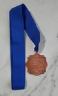 Northwest Calgary Games Police Firefighter Bronze Medal 1993 Blue Ribbon