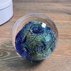 Glass Eye Studio Ges Northern Lights Paperweight Blue Sparkle Ges 10 Hand Signed