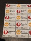 1975 10c Australia Post   Telecom Se-tenant Block Of 20 Mint Mnh Muh Unfolded