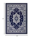  Alfombras Oriental Traditional 5x7 Non-skid  non-slip  Low Profile Pile 