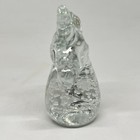 Vintage Blown Glass Unicorn Figurine With Controlled Bubble Technique
