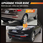 2x Red Lens Rear Bumper Tail Reflector Lights For 2003-2008 Infiniti Fx35 Fx45