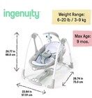 Ingenuity Poweradapt Convertme Swing-2-seat - Nash  Elephant Brand New In Box 