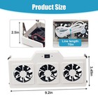 Rv Refrigerator Cooling Fan 12v Evaporator Fin Small  White