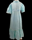 Vintage Kate Greenaway Girl   s 4t Blue Swiss Dot Maxi Dress