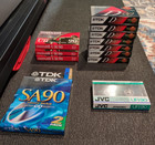 Vintage Mixed Blank Audio Cassette Tape Lot  all Sealed new  Maxell   Tdk  Jvc
