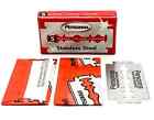 100 Personna Red Stainless Steel Platinum Double Edge Safety Razor Blades - 20x5