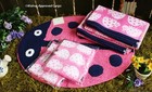 Pottery Barn Kids Ladybug Bath Set -nwt- A Soft  Plush Taste Of Outdoor Whimsy 