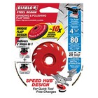 Diablo 4 5  80-grit Flap Disc Speed Hub - 5 Pack