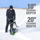Greenworks Pro 80v 20 Inch Battery Snow Blower Thrower Snb401 - Tool Only