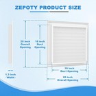 20  X 20  Premium Aluminum Gable Vent With Screen  Heat Dissipation    Condensat