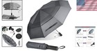 Large Folding Golf Umbrella 54 Inch Windproof Compact Travel