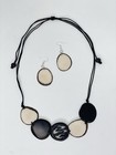 Handmade Tagua Nut Set Necklace And Earrings  