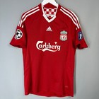 Liverpool 2008 2009 2010 Home Football Shirt Jersey Top Lfc Adidas 8 Gerrard Ucl