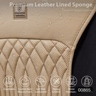 Car Seat Protectors 2 Pack Car Pass Sideless Beige Nappa Leather  r07