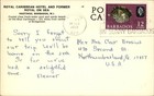 Barbados Hastings Royal Caribbean Hotel Swimming Pool   1968 Postcard Sku125