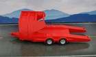 1 64 Red Parker Ramp Over Race Car Trailer For Adc Dirt Late Model Diecast New